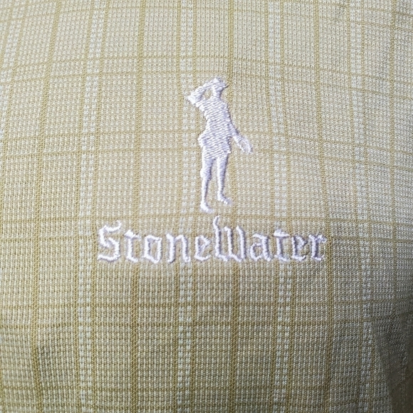 Greg Norman Men’s Golf Polo Shirt The StoneWater Size Large Green - Picture 6 of 13
